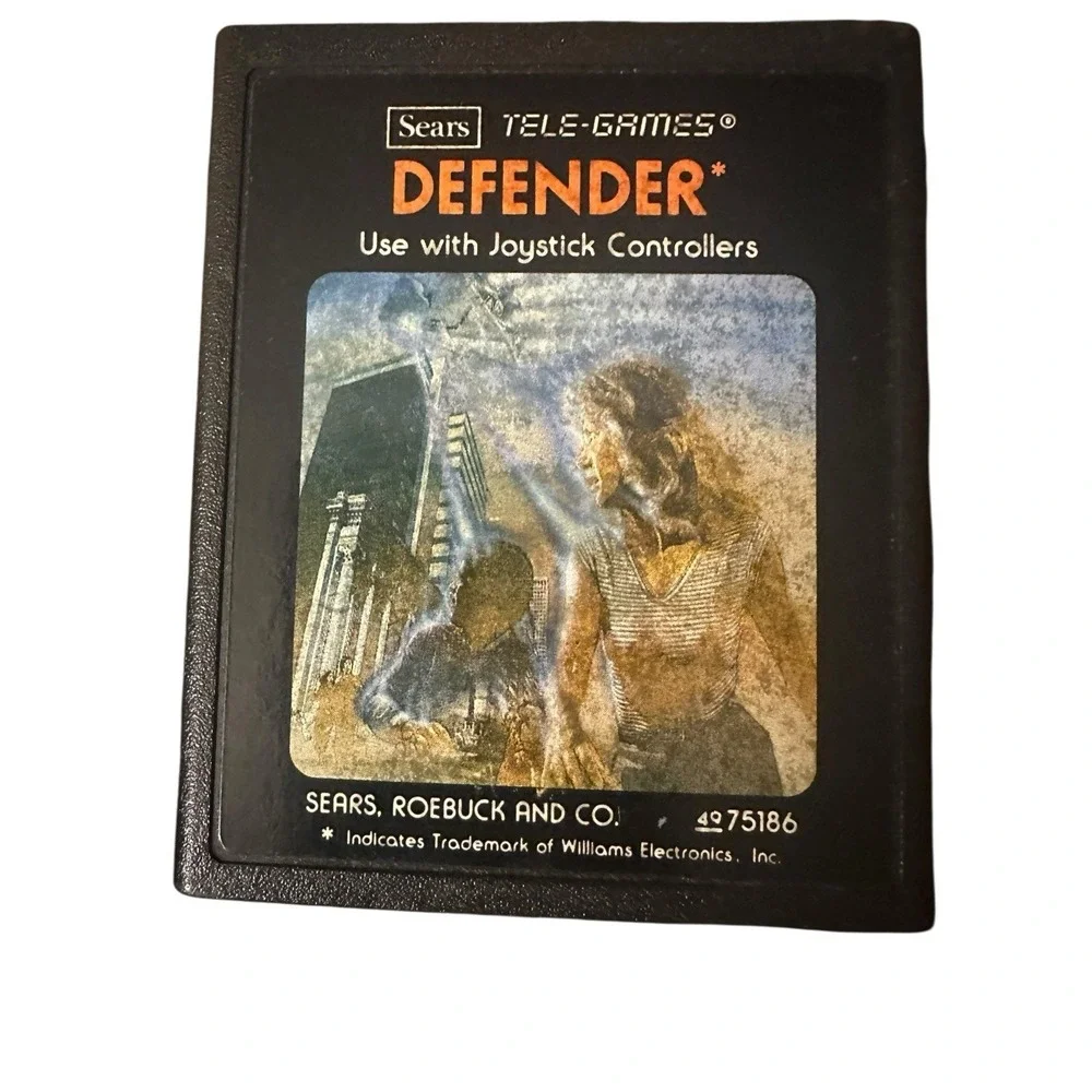 Defender  (Atari 2600) Sears Tele-Games Picture Label   | 2600+ 7800+ Retron 77